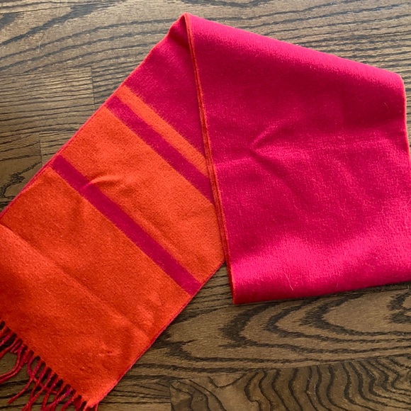 Coach Pink and Orange Scarf - Picture 1 of 8